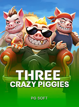 three crazy piggies